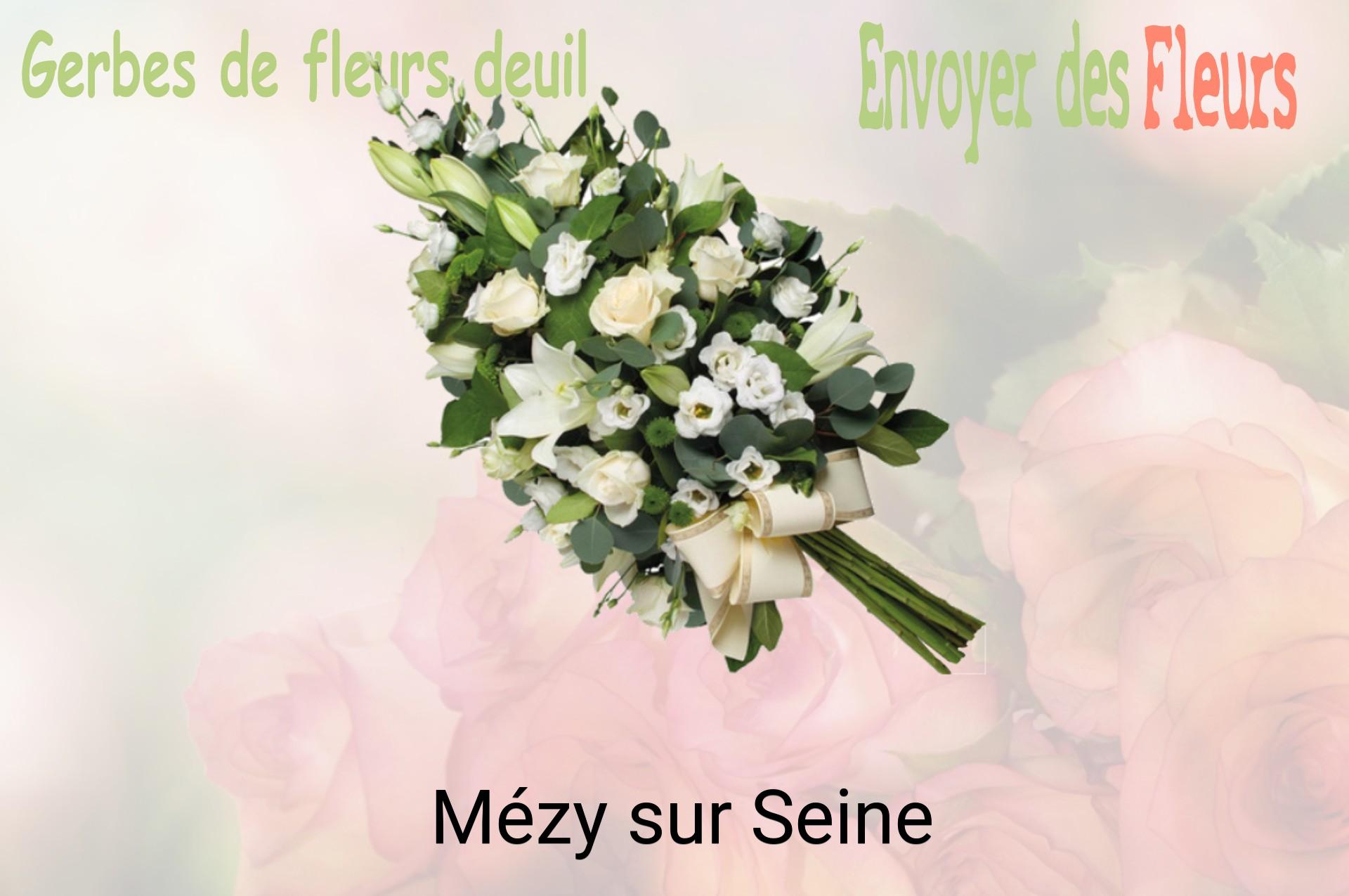 Gerbe de fleurs de deuil livrée à Mézy-sur-Seine